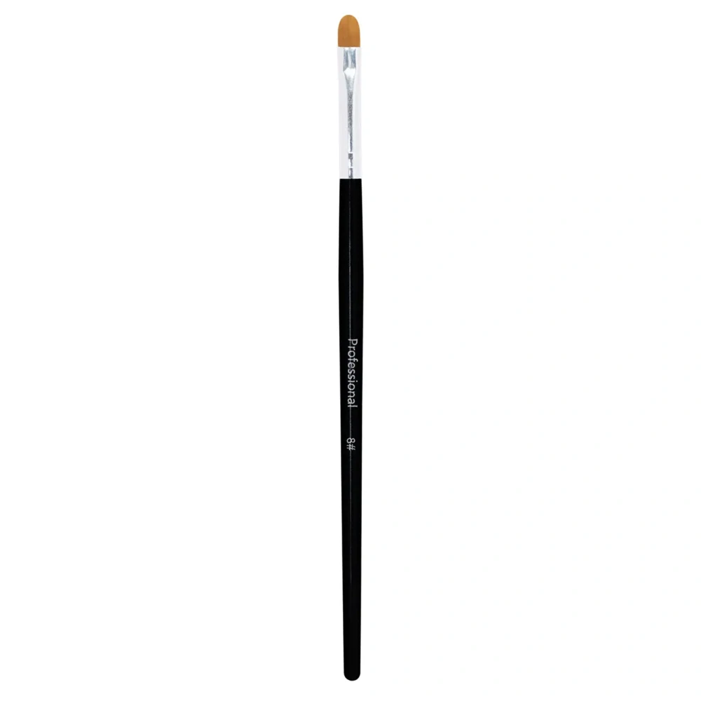 Štětec na UV gel, Black - Oval #8