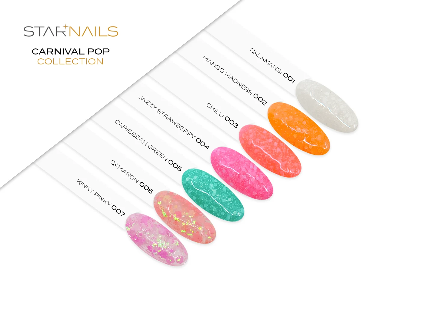 UV/LED Gel Carnival Pop, 5ml, 003 - Chilli - efektový gel