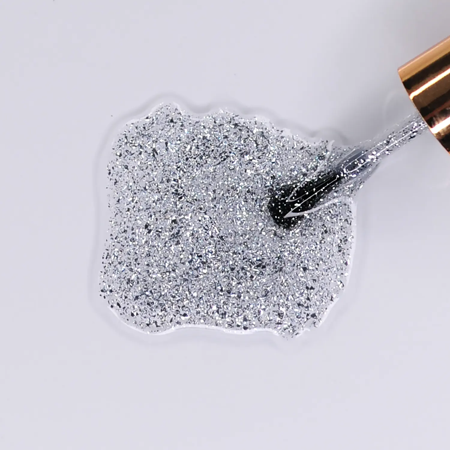 UV/LED Gel Polish Fairy Effect Finish, 6ml, 005 - Silver Rain  -  efektový závěrečný gel lak