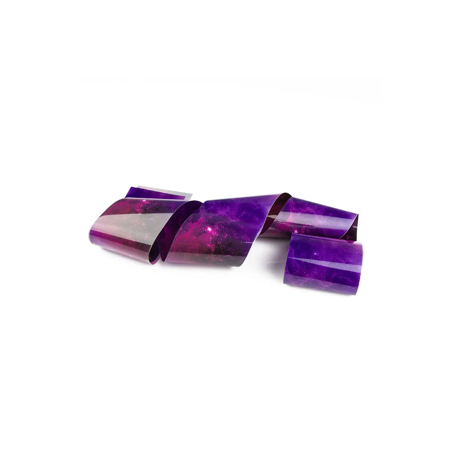 Zdobicí fólie na nehty - Purple  Marble, 100cm