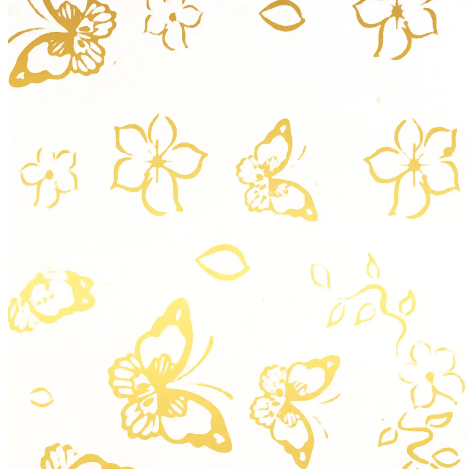 Zdobicí fólie na nehty - Gold Series Butterfly, 100cm