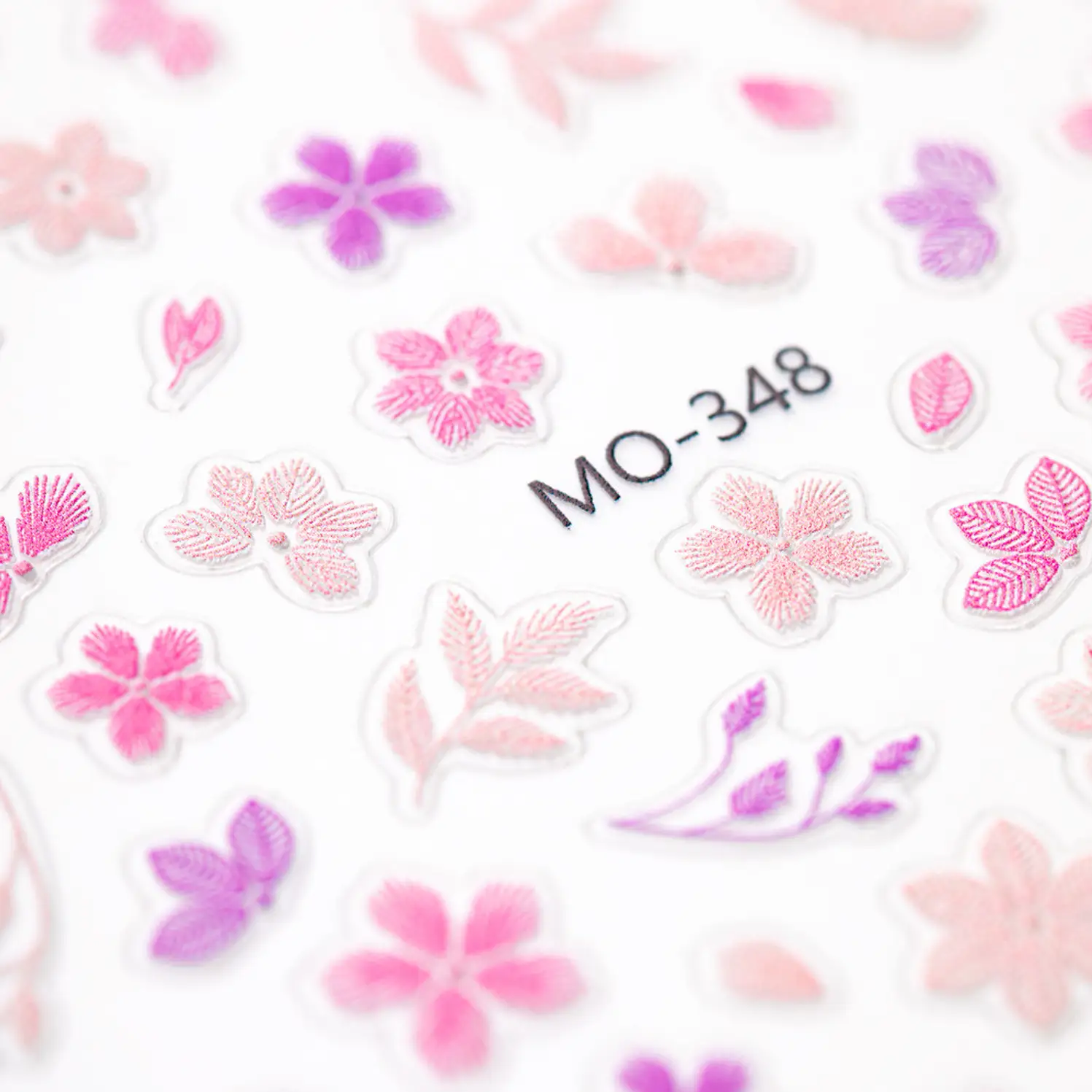 Samolepky na nehty 5D - Flowers MO-348