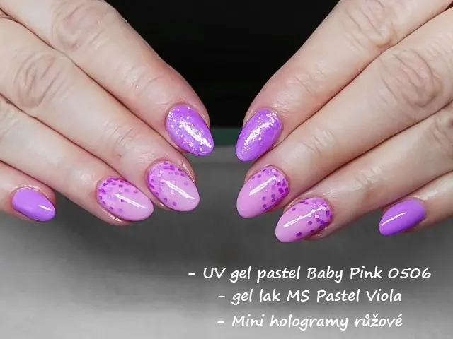 Nail Art zdobení - glitter - G005