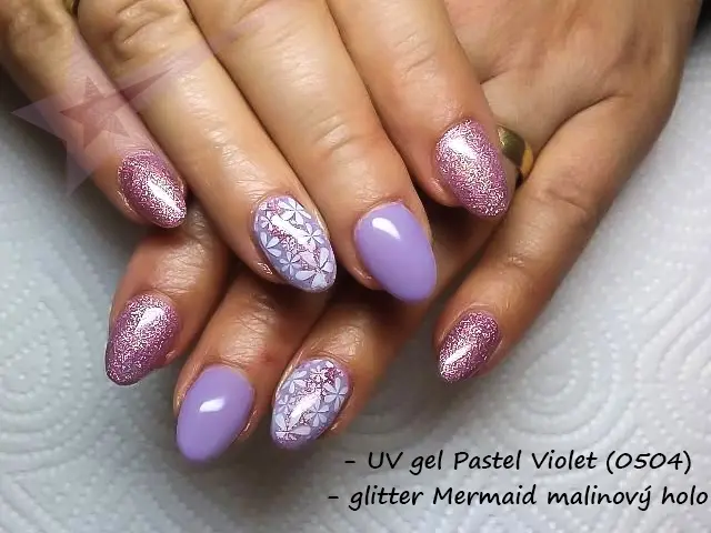 Nail Art zdobení - glitter - G114