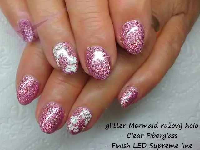 Nail Art zdobení - glitter - G115