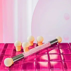 Aplikátor na ombré - oboustranná pomůcka, růžová