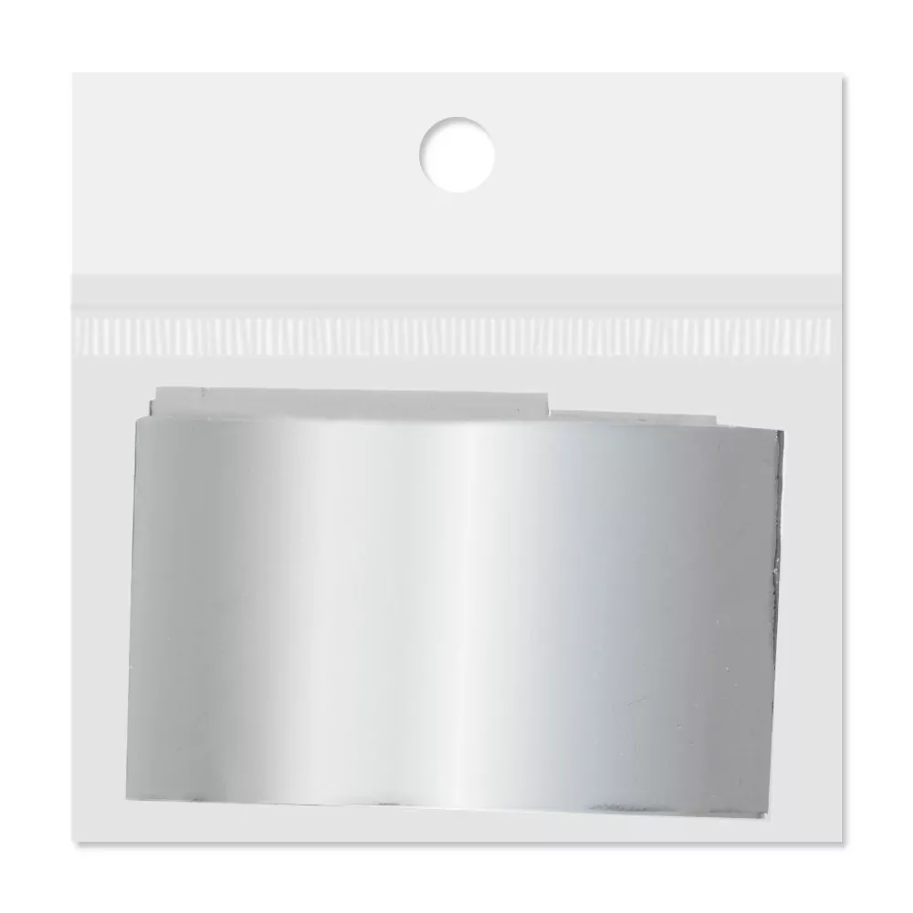 Zdobicí fólie na nehty - Silver Shine, 80cm