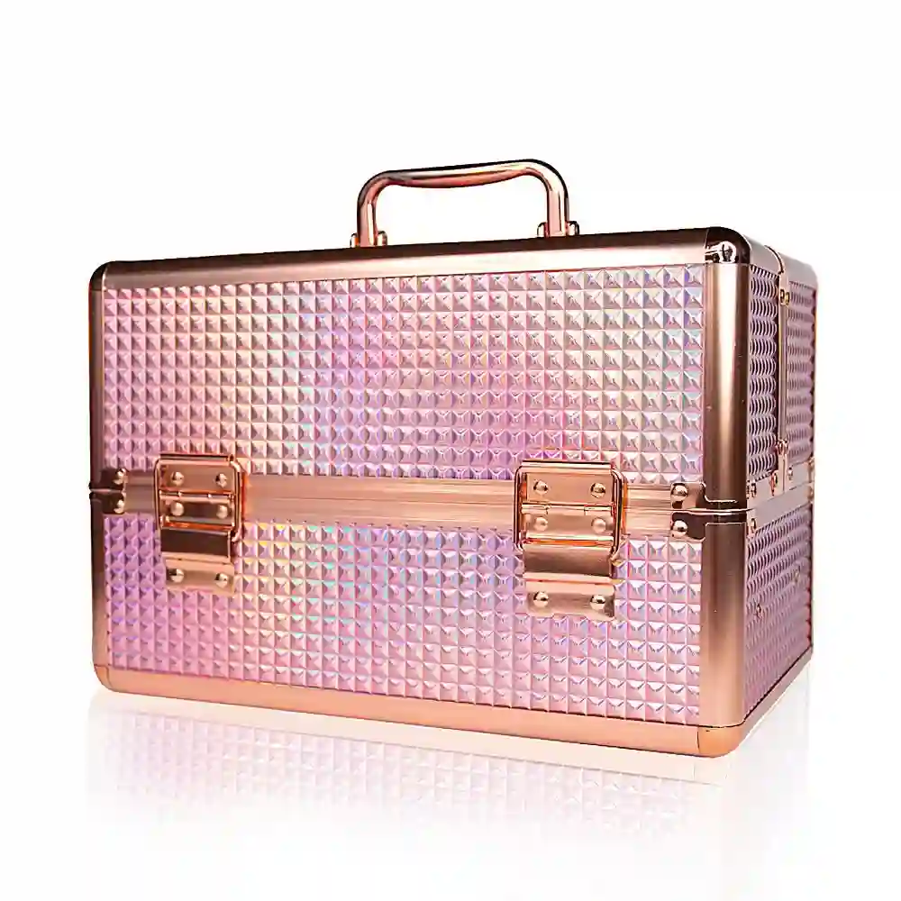 Kosmetický kufr - Unicorn Rose Golden, M