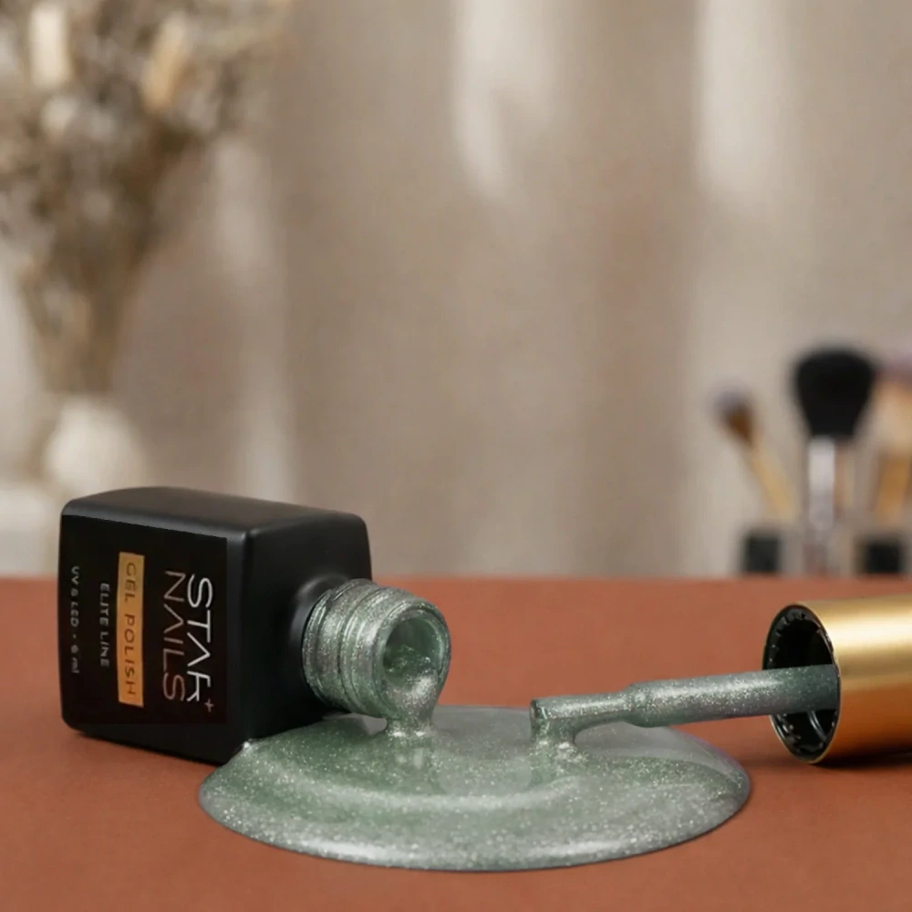 UV/LED Gel Polish Elite Line Cat Eye 6ml - 003, Zion - akvamarínově zelený gel lak