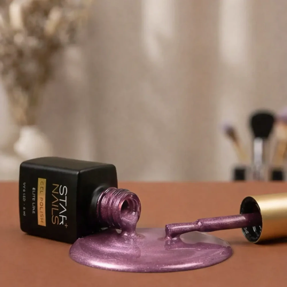 UV/LED Gel Polish Elite Line Cat Eye 6ml - 005, Terra Rosa - fialkově růžový gel lak