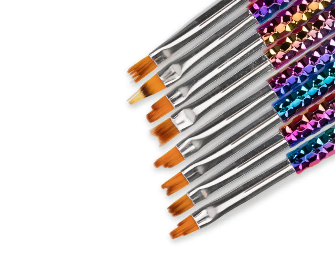 Sada 8 štětců na Nail Art a Ombré