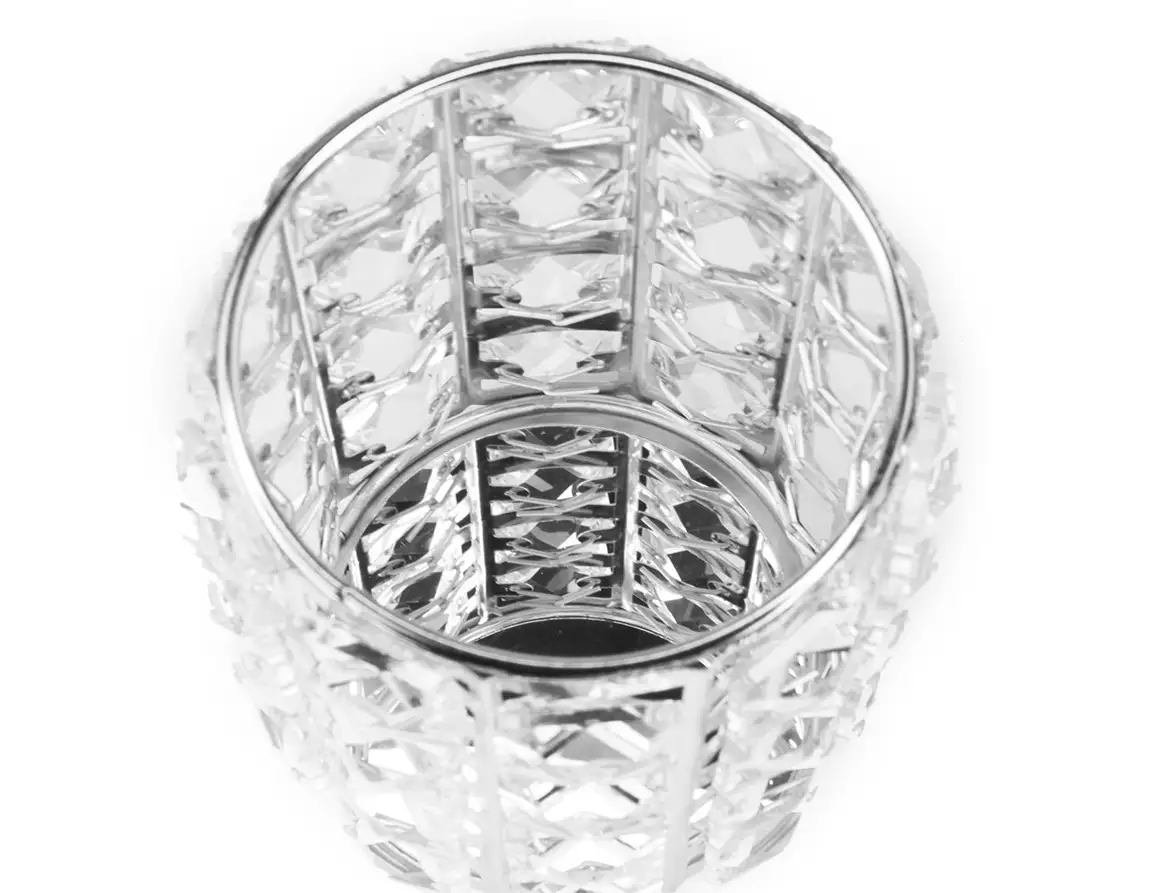 Stojan na kosmetické štětce a pomůcky Glamour Silver