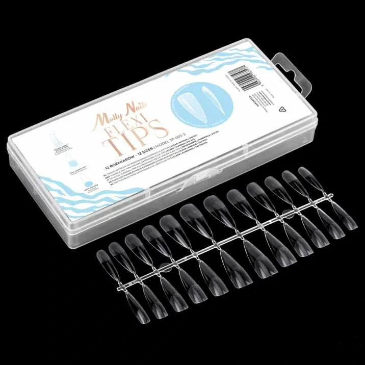 Gel Tipy CLEAR - tvar mandle, 240 ks