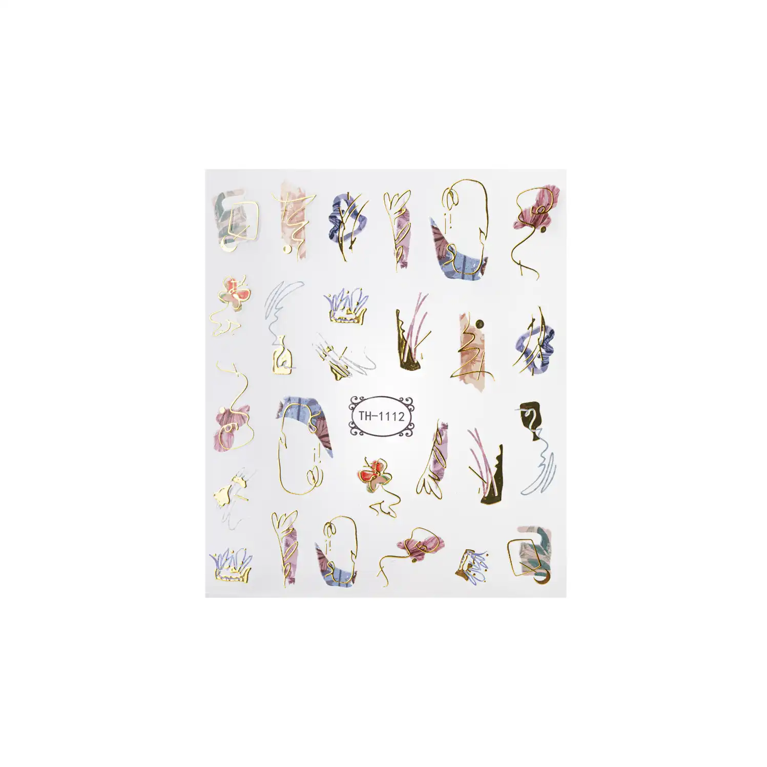 Samolepky na nehty - Charming Ornaments TH-1112