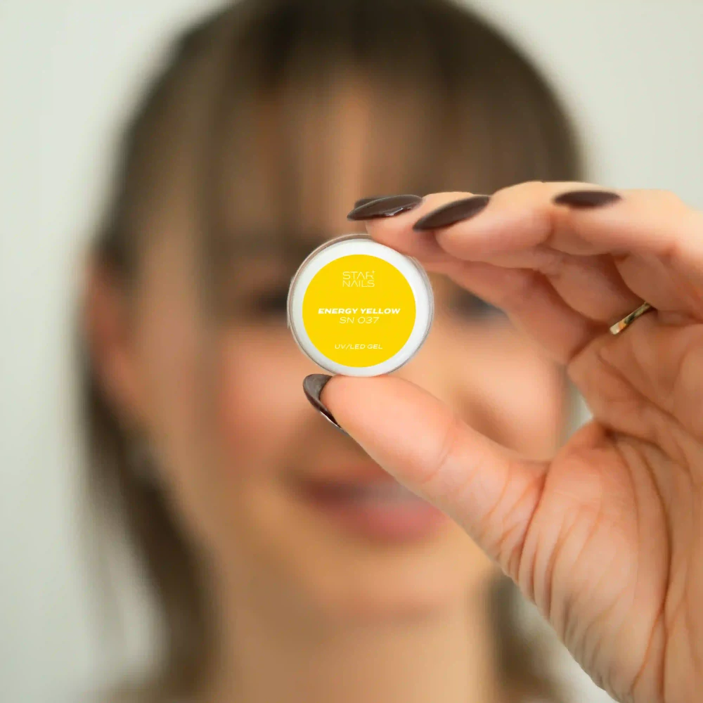 UV/LED Gel Luxury Line, 5ml, SN 037 - Energy Yellow - barevný gel