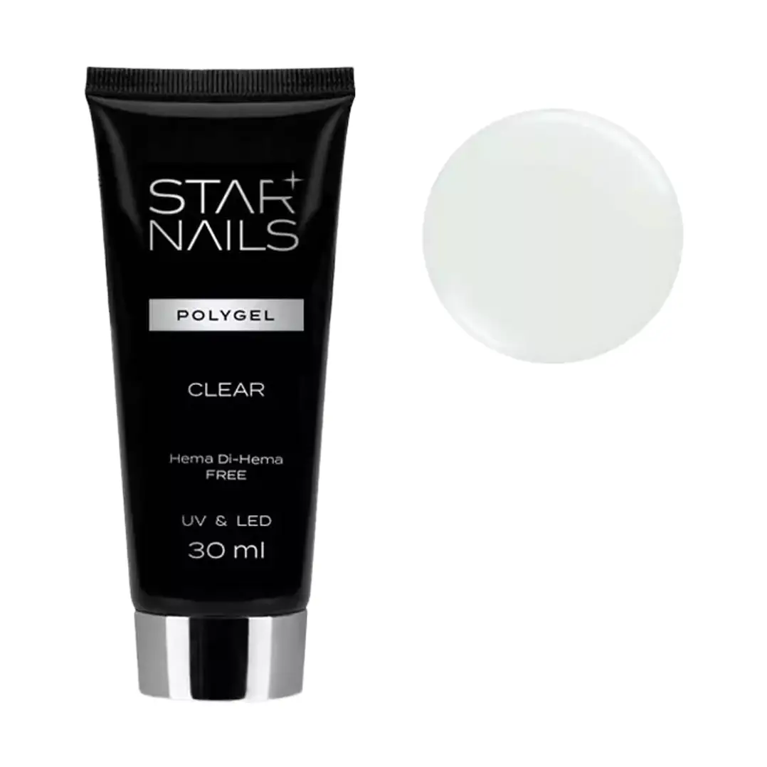 Sada STARNAILS Polygel Set Clear+ UV/LED S7 - modeláž polygelem