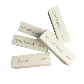 Brusný blok na nehty STARNAILS Premium - 100/100, 5 ks