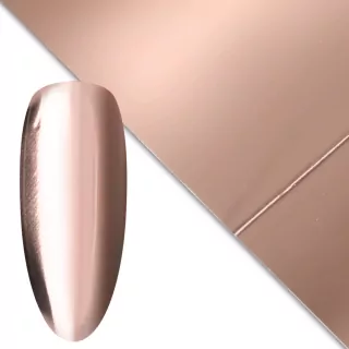 Zdobicí fólie na nehty - Rose Gold Glass, 100cm