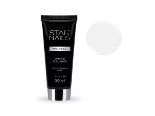 UV/LED Polygel Starnails - Hema Di-Hema Free, 30ml - 002, White Delight