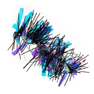 Zdobicí fóliové pásky na nehty - Goldy Black Glass, 10cm