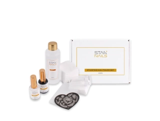 Sada STARNAILS Stamping Nail Polish Set Zebra - set na razítkování nehtů