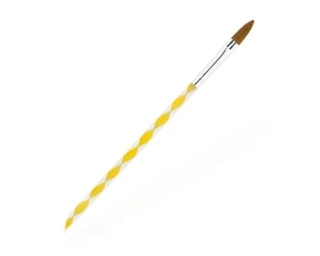 Štětec na akryl Nylon Yellow, #6 - žlutý