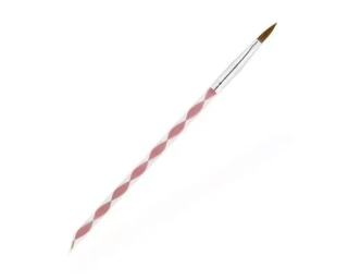 Štětec na akryl Nylon Pink, #8 - růžový