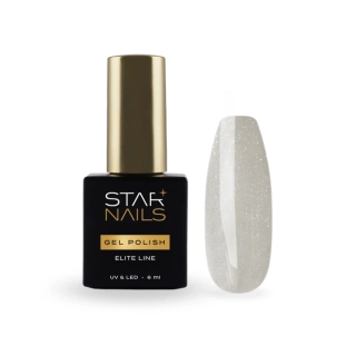 UV/LED Gel Polish Elite Line Cat Eye, 6ml - 001, Nomad - kouřově béžový gel lak