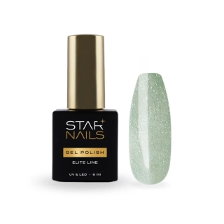 UV/LED Gel Polish Elite Line Cat Eye 6ml - 003, Zion - akvamarínově zelený gel lak