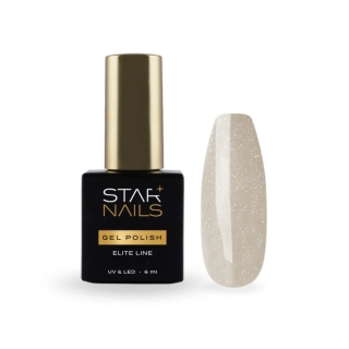UV/LED Gel Polish Elite Line Cat Eye 6ml - 009, Beach Coast - šampaňsky béžový gel lak