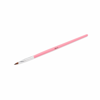 Štětec na akryl Natural Pink, #4 - přírodní vlas