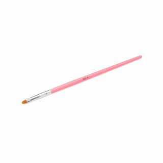 Štětec na UV gel, Natural Pink - Oval 4