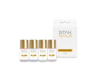 Sada STARNAILS Cuticle Oil Drops Set - sada 4 olejíčků na nehty