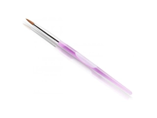 Štětec na akryl Nylon Pink Ombre, #2 - růžový, přírodní vlas