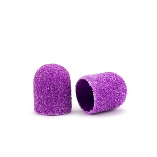 Brusné kloboučky Violet - 7mm, #80, 10ks
