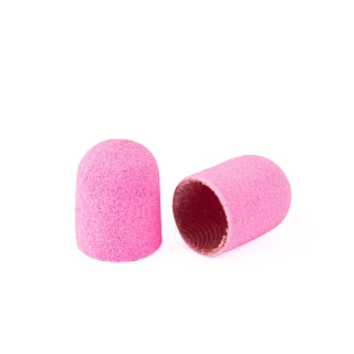 Brusné kloboučky Pink - 7mm, #180, 10ks