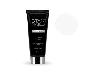 UV/LED Polygel Starnails - Hema Di-Hema Free, 30ml - 008, French White