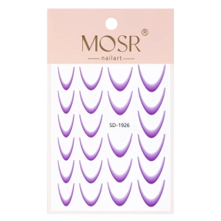 Samolepky na nehty ombré - violet