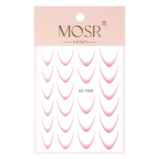 Samolepky na nehty ombré - light pink