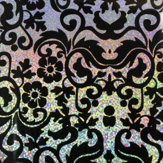 Zdobicí fólie na nehty - Sparkle Black Ornaments, 100cm
