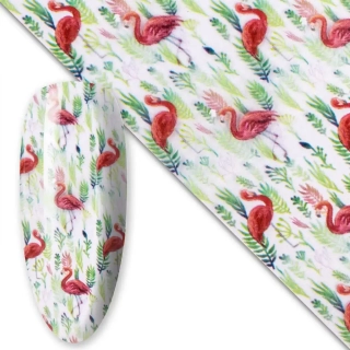 Zdobicí fólie na nehty - Flamingo, 100cm