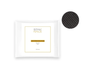 Lint Free Nail Pads Starnails, 5x5 - black- netřepivé polštářky na nehty černé, 540 ks