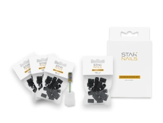 Sada STARNAILS Sanding Bands with Holder - brusné válečky s nástavcem 80 ks
