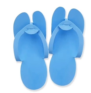 Jednorázové pěnové pantofle Blue - 12 párů