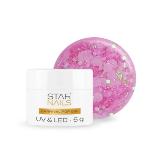 UV/LED Gel Carnival Pop, 5ml, 007 - Kinky Pinky - efektový gel