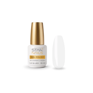 UV/LED Gel Polish 3D Expert Finish, 15ml - lesklý čirý top s 3D efektem