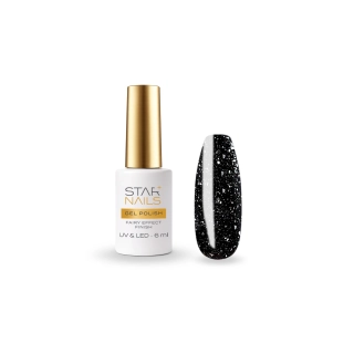 UV/LED Gel Polish Fairy Effect Finish, 6ml, 005 - Silver Rain  -  efektový závěrečný gel lak