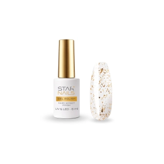 UV/LED Gel Polish Fairy Effect Finish, 6ml, 006 - Gold Fusion  -  efektový závěrečný gel lak