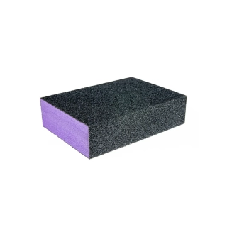 Brusný blok na pedikúru - černá/fialová