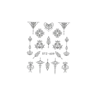 Vodolepky na nehty - Ornaments STZ-609